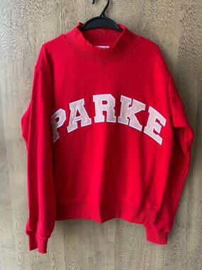 PARKE Mock Neck Cropped Sweatshirt